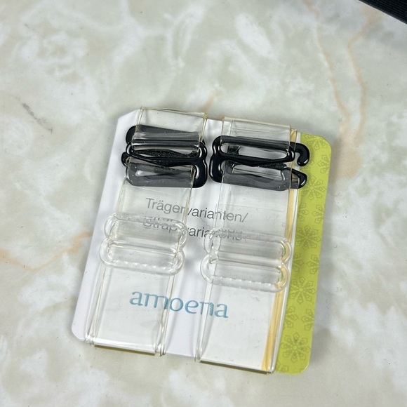 Amoena Strapless Wire Free Black Bra Size 38B - Picture 5 of 9